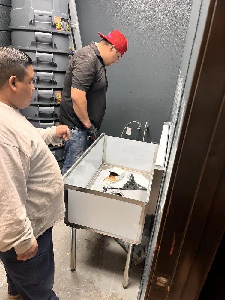 Commercial plumbing and sink installation in Bloomfield